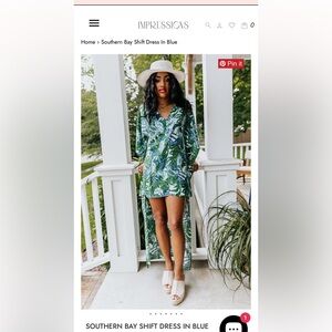 Hi lo tropical dress